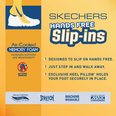 Skechers Womens Hands Free Slip-Ins On-The-Go Flex Top Notch Slip-On Shoe