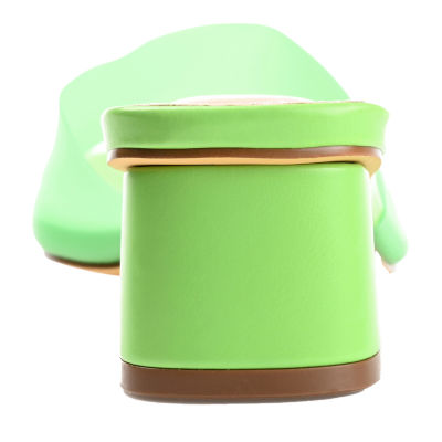 Journee Collection Jaydin Womens Round Open Toe Block Heel Pumps