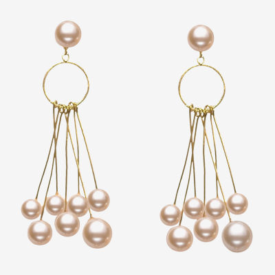 Bijoux Bar Simulated Pearl Drop Earrings