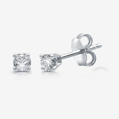 Ever Star (H-I / I1) 1/5 CT. T.W. Lab Grown White Diamond Sterling Silver 3mm Round Stud Earrings