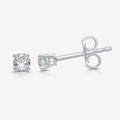 Ever Star (H-I / I1) 1/5 CT. T.W. Lab Grown White Diamond Sterling Silver 3mm Round Stud Earrings