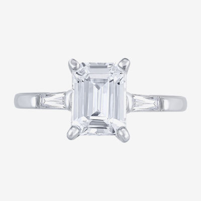 (G / Vs2) Womens 2 1/4 CT. T.W. Lab Grown White Diamond 14K Gold Engagement Ring