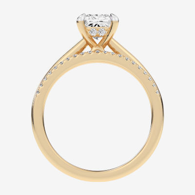 (G / Vs2-Si1) Womens 1 1/4 CT. T.W. Lab Grown White Diamond 14K Gold Solitaire Bridal Set