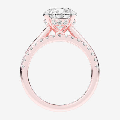 (G-H / Vs2-Si1) Womens 3 1/2 CT. T.W Lab Grown White Diamond 14K Gold Round Solitaire Bridal Set