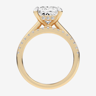 (G-H / Vs2-Si1) Womens 3 1/2 CT. T.W Lab Grown White Diamond 14K Gold Solitaire Bridal Set