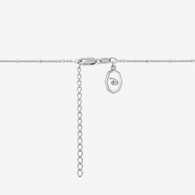 Disney Jewels Collection Enamel Womens 1/8 CT. T.W. Sterling Silver Lilo & Stitch Stitch Pendant Necklace