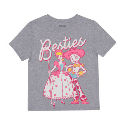 Disney Collection Little & Big Girls Crew Neck Short Sleeve Toy Story Graphic T-Shirt