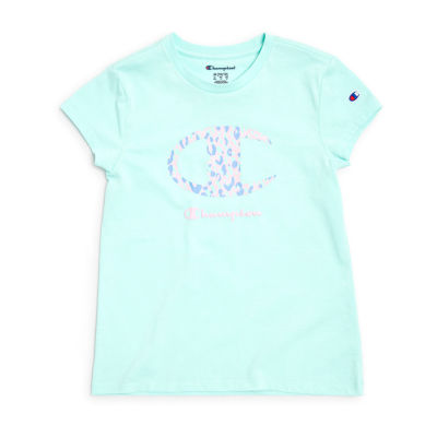 Champion Big Girls Crew Neck Short Sleeve Graphic T-Shirt