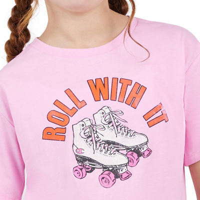 Champion Big Girls Crew Neck Short Sleeve Graphic T-Shirt