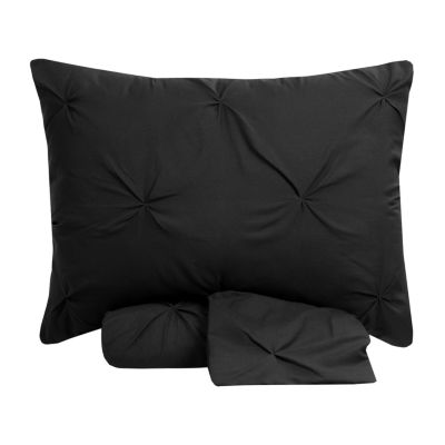 Sweet Home Collection™ Duvet Cover Pinch Pleat Pintuck Design with Zipper Closure and Shams