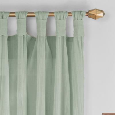 Vue Priya Sheer Tab Top Single Curtain Panel