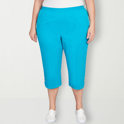 Alfred Dunner Tradewinds Mid Rise Plus Capri Pants