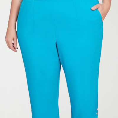 Alfred Dunner Tradewinds Mid Rise Plus Capri Pants