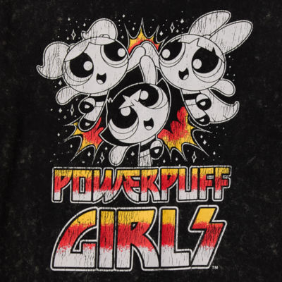 Juniors Powerpuff Girls Boyfriend Tee Womens Crew Neck Short Sleeve Graphic T-Shirt