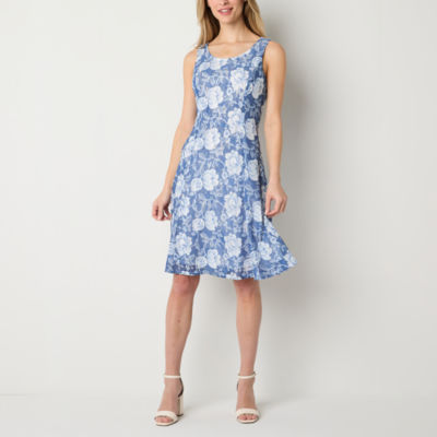 Perceptions Womens Floral Jacket Dress