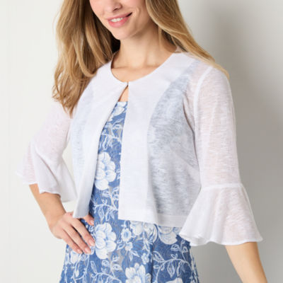 Perceptions Womens Floral Jacket Dress