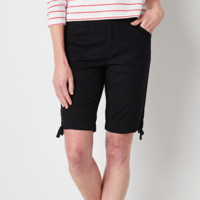 St. John's Bay Womens Mid Rise Stretch Fabric Cargo Short - Tall