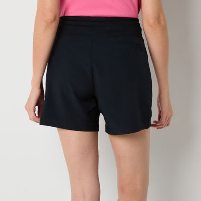 Free Country Womens Mid Rise Moisture Wicking Hybrid Short