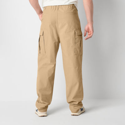 Frye and Co. Mens Big Tall Drawstring Waist Regular Fit Cargo Pant