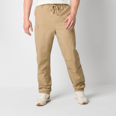 Frye and Co. Mens Big Tall Drawstring Waist Regular Fit Cargo Pant