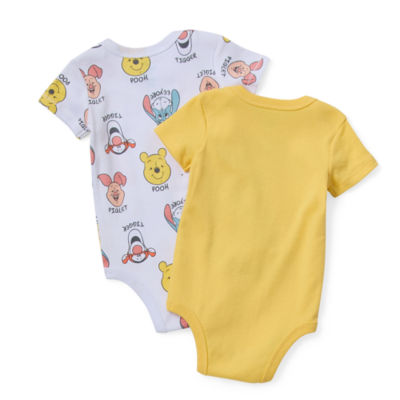 Disney Baby Boys 2-pc. Crew Neck Short Sleeve Winnie The Pooh Bodysuit