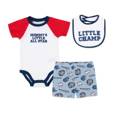 Baby Essentials Baby Boys 3-pc. Short Set