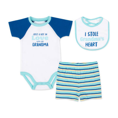 Baby Essentials Baby Boys 3-pc. Short Set