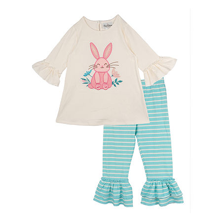 Rare Editions Toddler Girls 2-pc. Legging Set, 4t, Beige