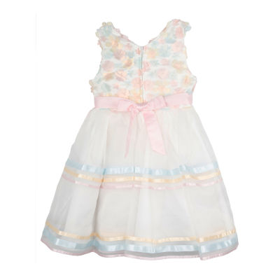 Rare Editions Toddler Girls Sleeveless Flower Girl Fit + Flare Dress
