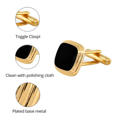 Black Enamel Cufflinks
