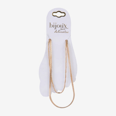 Bijoux Bar Womens 9 Inch Herringbone Ankle Bracelet