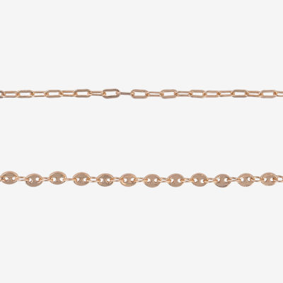 Bijoux Bar Womens 9 Inch Cable Ankle Bracelet