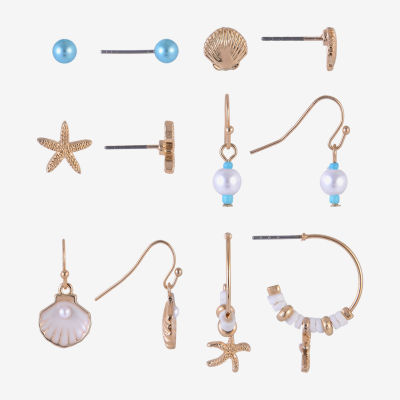 Arizona Unisex 6 Pair Earring Set
