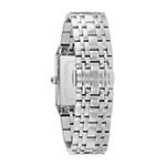 Bulova Quadra Mens Silver Tone Stainless Steel Bracelet Watch 96d145