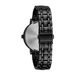 Caravelle Designed By Bulova Womens Black Stainless Steel Bracelet Watch 45l181