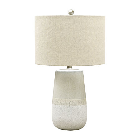 Signature Design By Ashley Shavon Ceramic Table Lamp, One Size, Beige