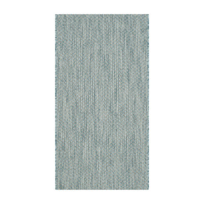 Safavieh Courtyard Collection Flora Geometric Indoor/Outdoor Area Rug