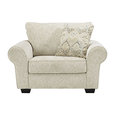 Signature Design By Ashley Haidee Living Room Collection Chair And A Half, One Size, Beige