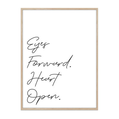 Enchante 19" X 25" Eyes Forward Heart Open Framed Print