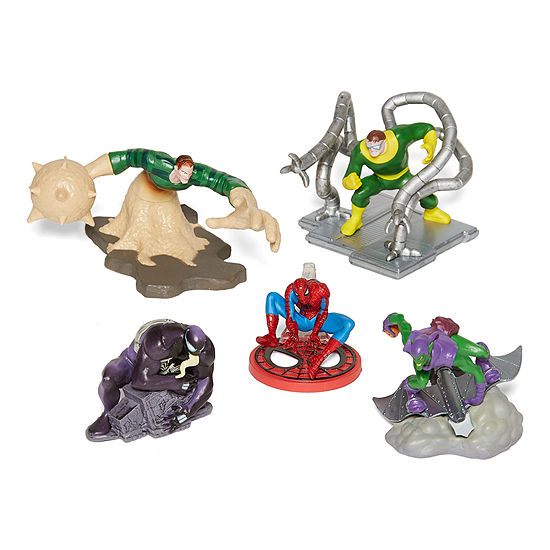 Disney Collection 5-Pc.Spiderman Playset Avengers Marvel Spiderman Toy Playset