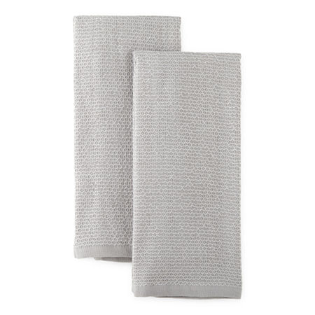 Cooks Honeycomb 2-pc Kitchen Towel, One Size, Gray