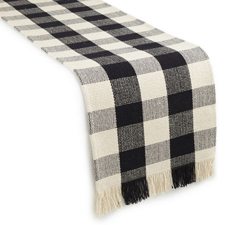 Homewear Buffalo Check Table Runners, One Size, Black