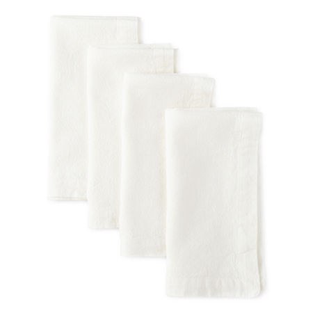 Linden Street Grayson 4-pc. Napkins, One Size, White