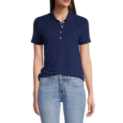 JEN SHORT SLEEVE POLO TOP