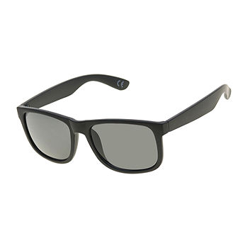 J. Ferrar Mens UV Protection Square Sunglasses, Color: Black
