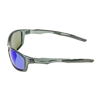 Xersion Mens UV Protection Wrap Around Sunglasses | Gray | One Size | Eye Care Sunglasses | UV Protection