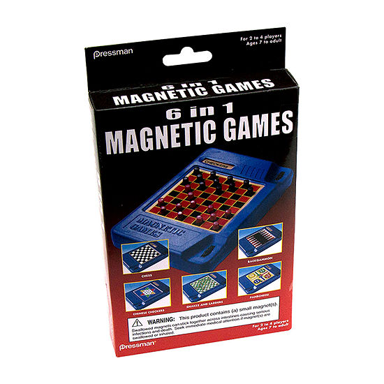 Pressman Toy 6 In 1 Magnetic Games