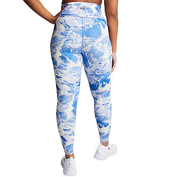 Champion Womens Mid Rise Moisture Wicking 7/8 Ankle Leggings, Color: Ripple  Effect - JCPenney