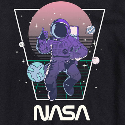 Nasa Mens Crew Neck Short Sleeve Regular Fit Graphic T-Shirt