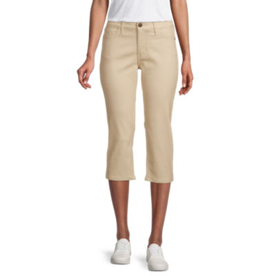 Liz Claiborne Sara Mid Rise Tall Cropped Pants JCPenney